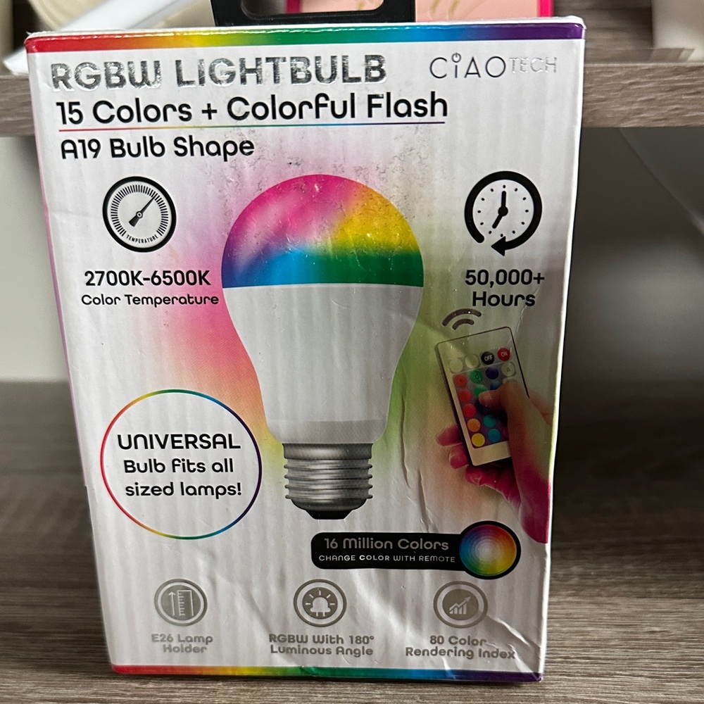 RGBW Lightbulb A19 – Multicolor Smart Bulb